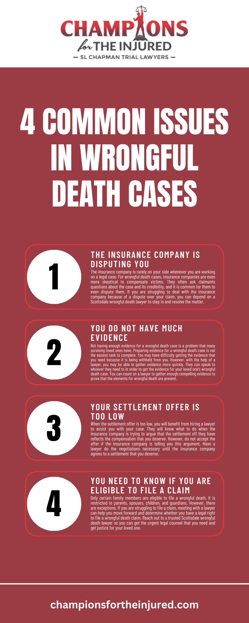 4 Common Issues In Wrongful Death Cases Infographic