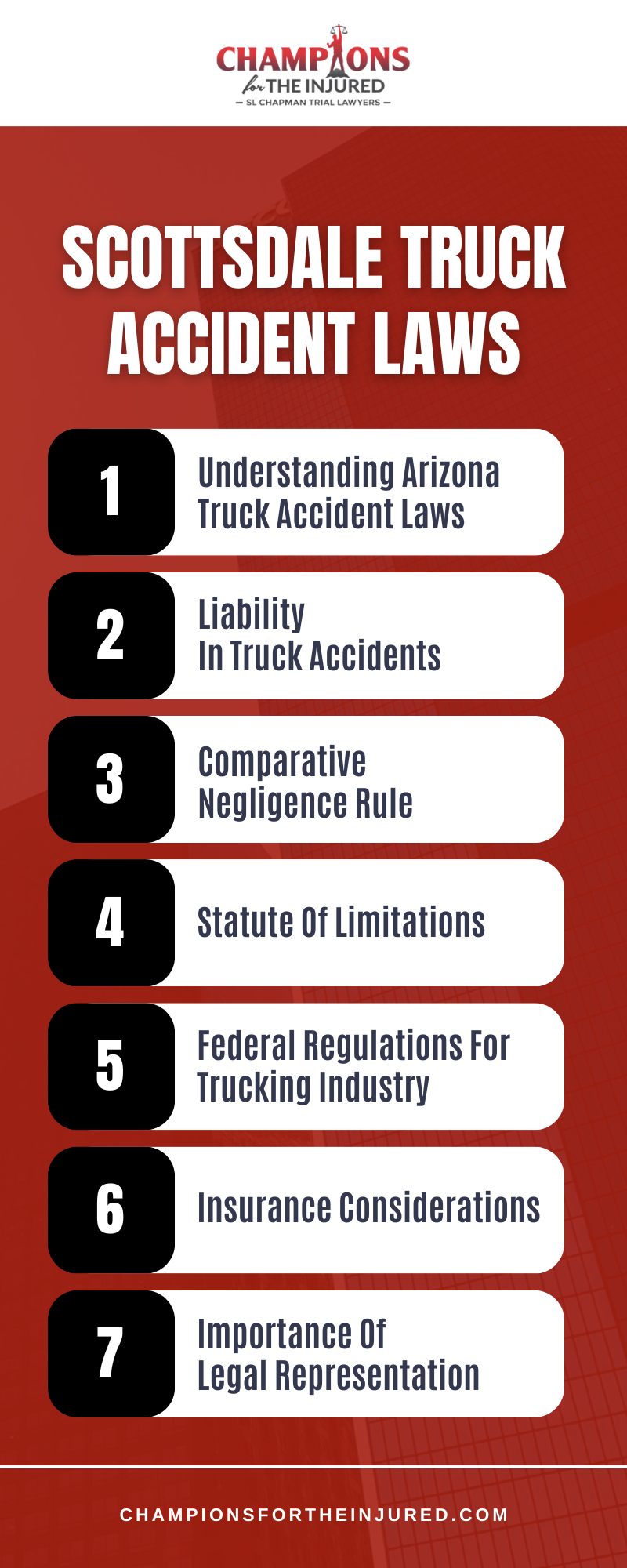 Scottsdale Truck Accident Laws Infographic
